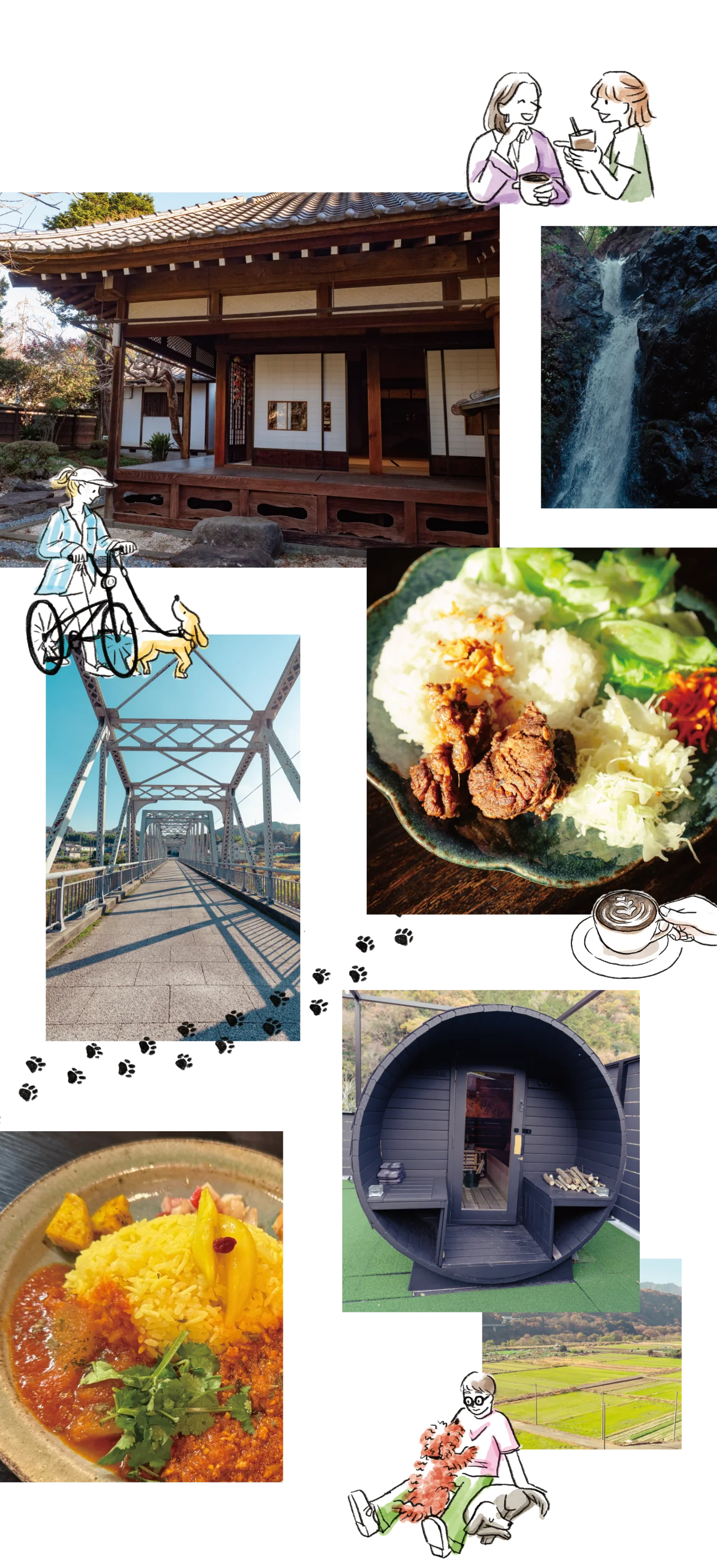 愛川町の魅力 - 古民家、滝、サイクリングロード、グルメ、サウナ、田園風景